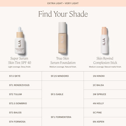 ILIA True Skin Serum Foundation: Weightless Medium Coverage (SF2)