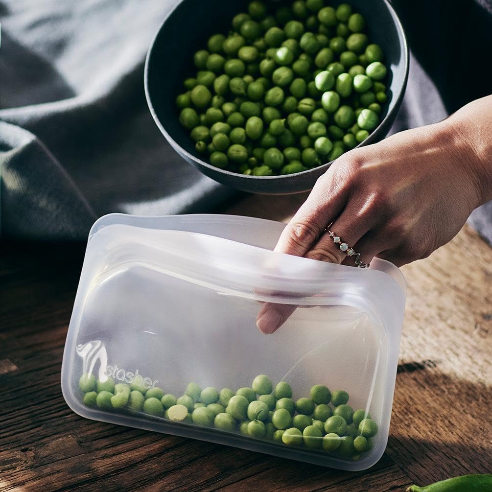 Reusable Silicone Food Storage Bags, 5-Pack – Stasher