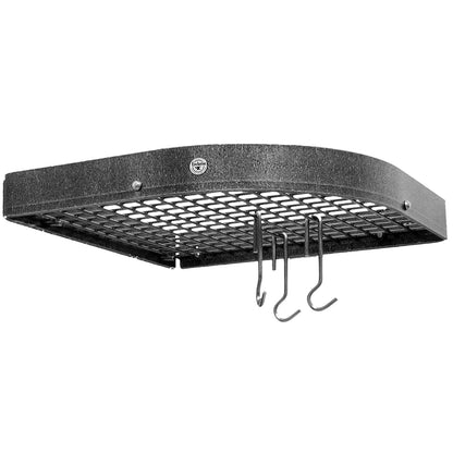 Enclume Premier Small 12-Inch Corner Pot Rack (Hammered Steel)