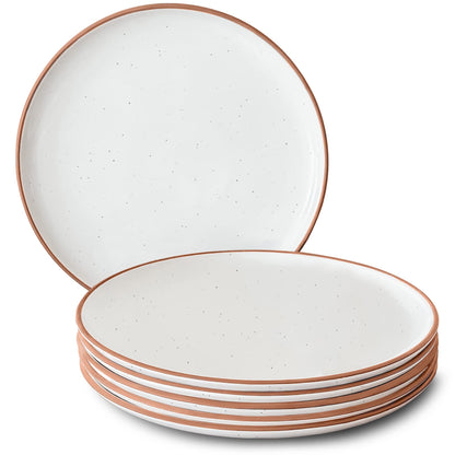 Lead-Free Ceramic Dinner Plates, Lab-Tested – Mora (Set of 6)