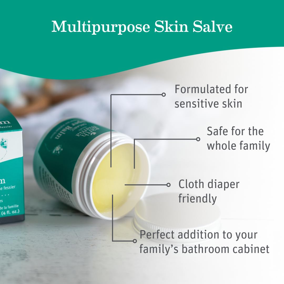 Earth Mama Organic Diaper Balm: Zinc-Free Botanical Purity