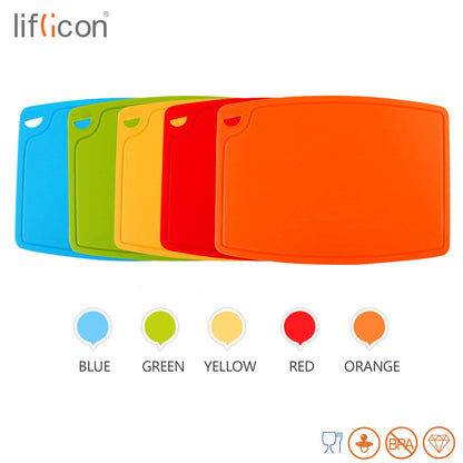 Non-Toxic Food-Grade Silicone Cutting Board Set, 3-Piece – Liflicon
