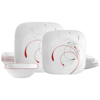 Non-Toxic Glass Dinnerware Set, Service for 6 – Corelle Wandering Grove