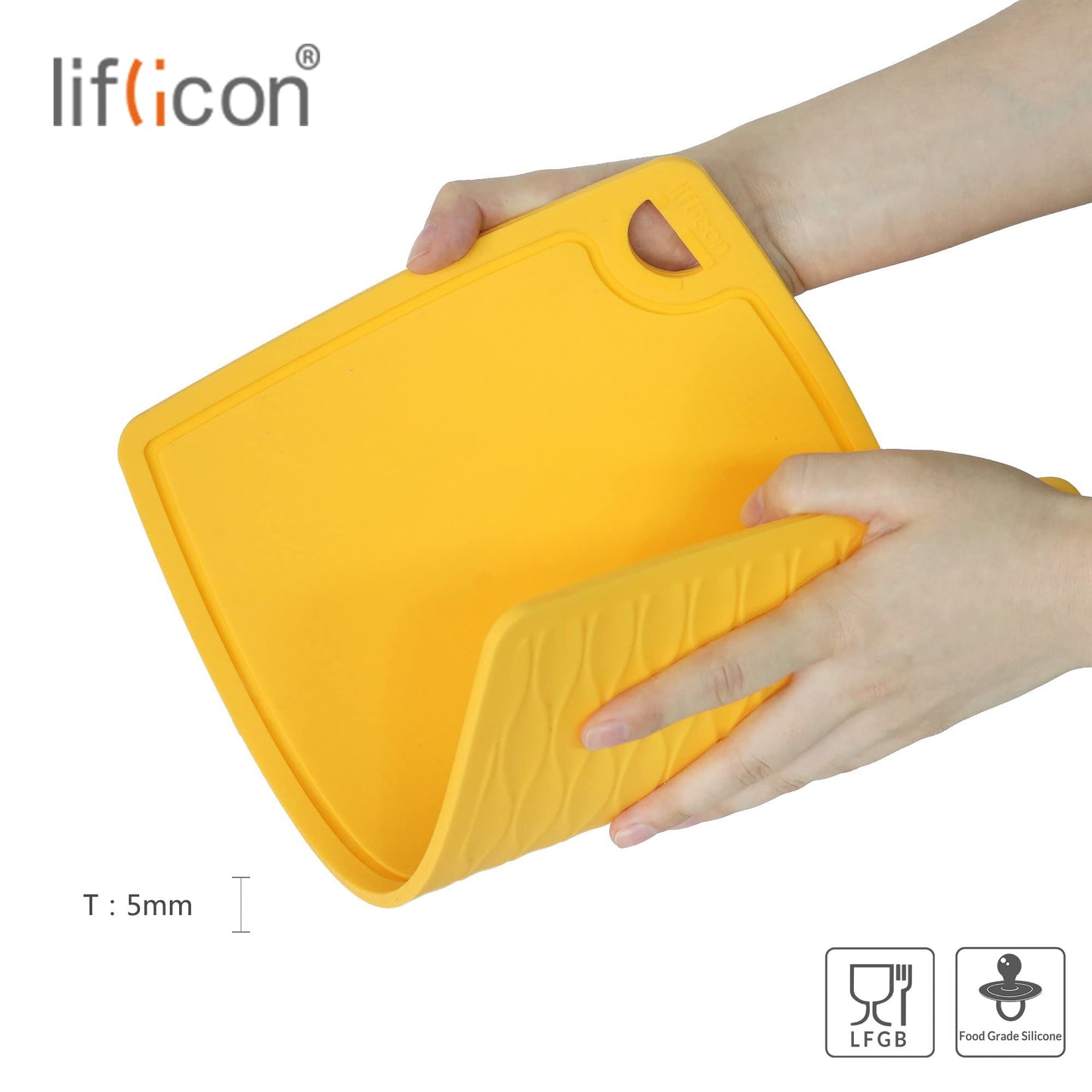 Non-Toxic Food-Grade Silicone Cutting Board Set, 3-Piece – Liflicon