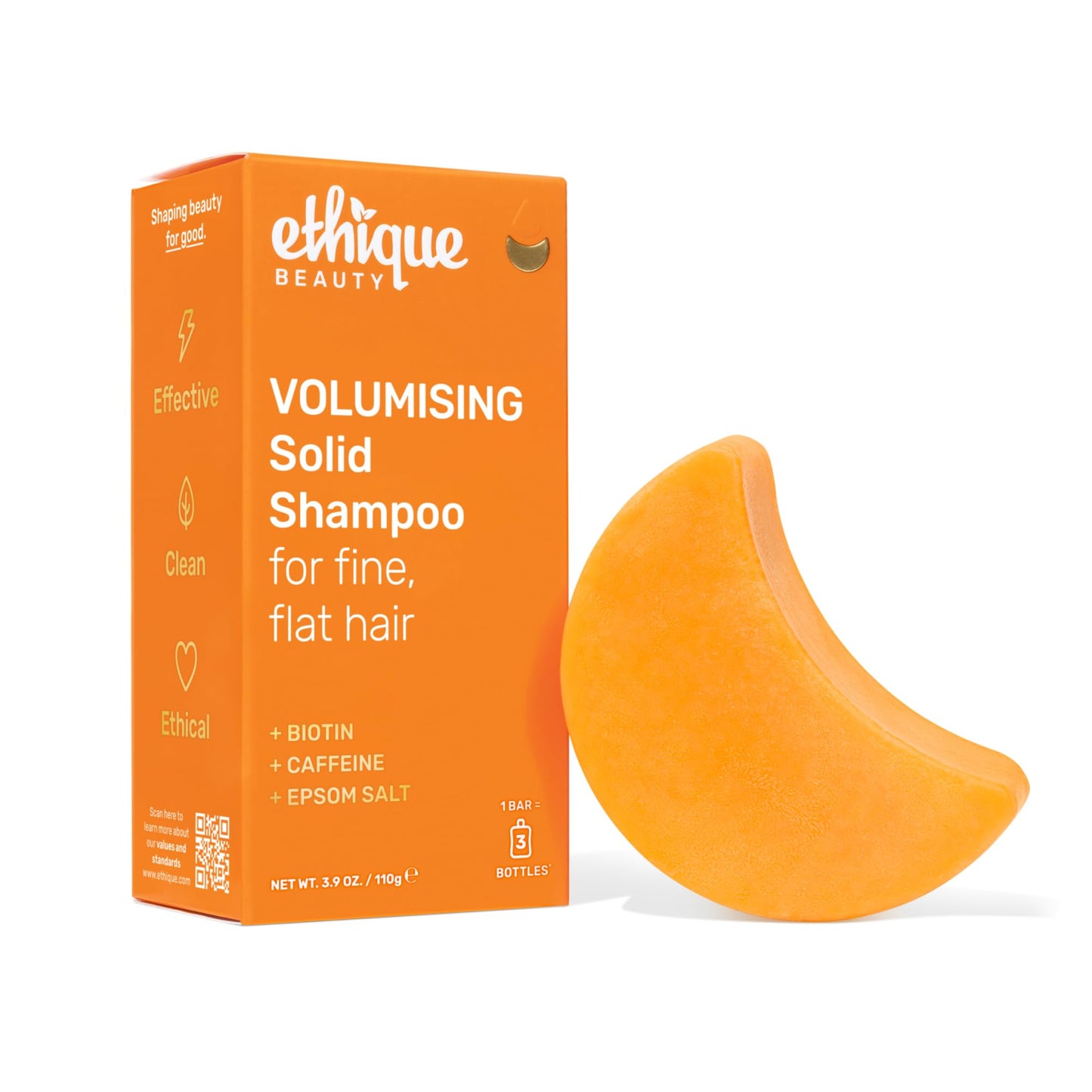 Plastic-Free Curl-Defining Shampoo Bar, pH-Balanced & Vegan – Ethique