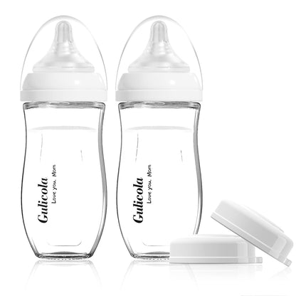 Non-Toxic Baby & Kids: Gulicola Natural Glass Bottle Microplastic-Free