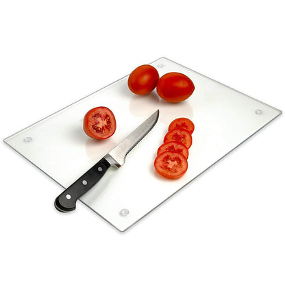 Non-Toxic Tempered Glass Serving Board & Trivet