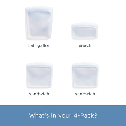 Reusable Silicone Food Storage Bags, 5-Pack – Stasher