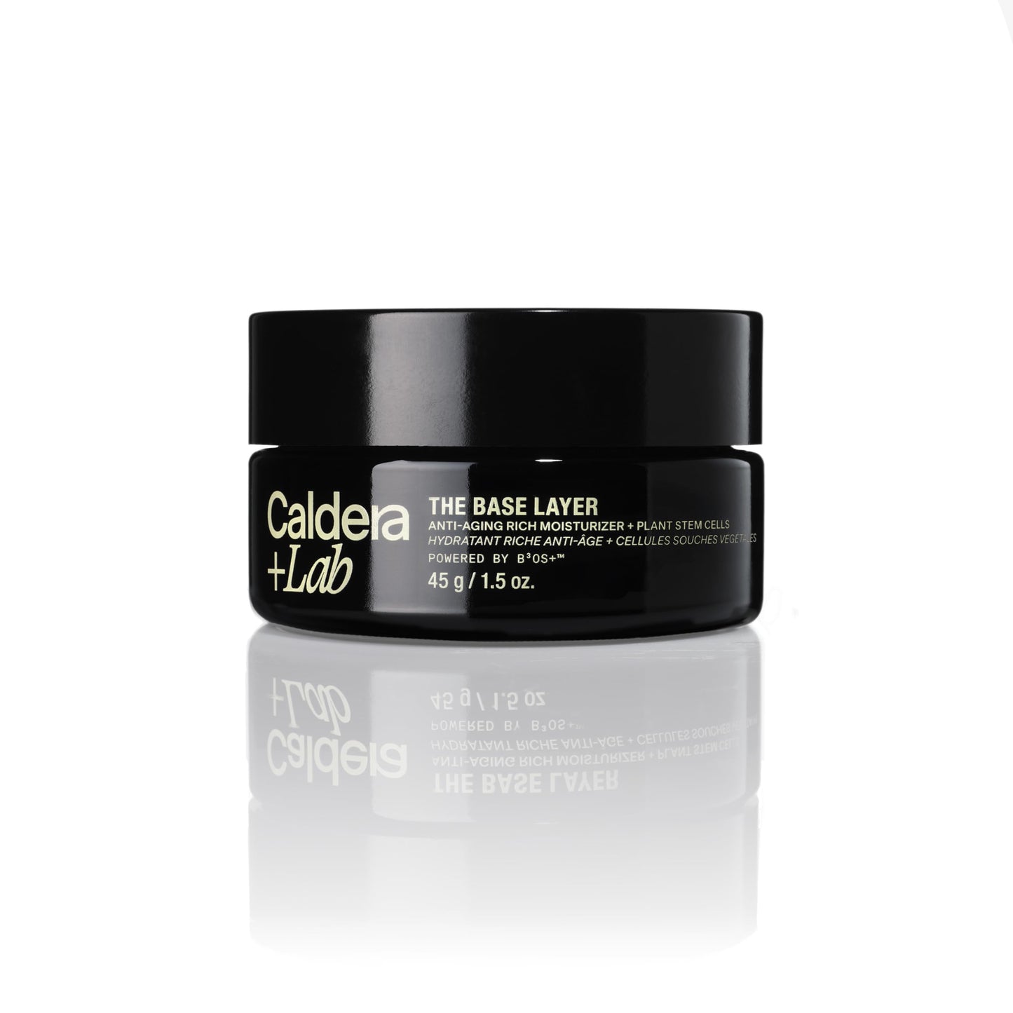 Caldera + Lab skincare jar on a white background