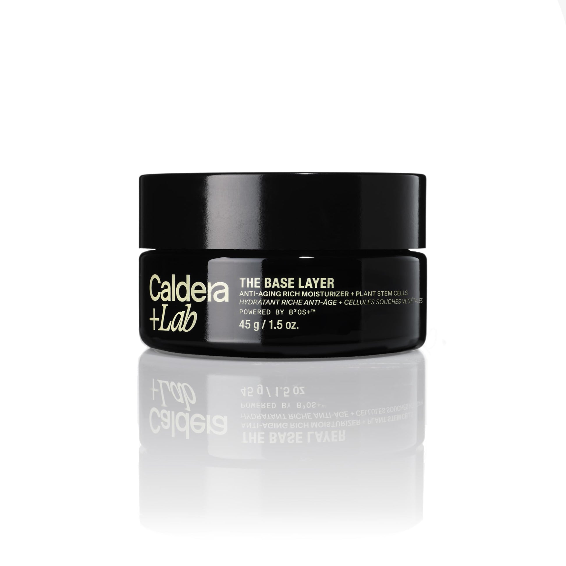 Caldera + Lab skincare jar on a white background
