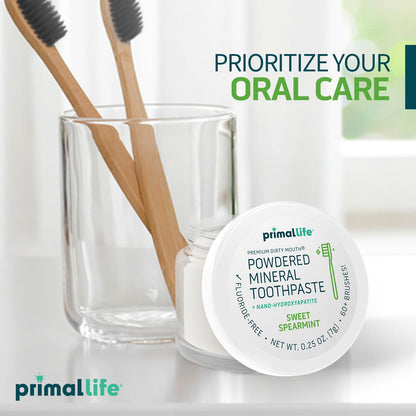 Fluoride-Free Remineralizing Tooth Powder, Bubblegum – Primal Life Organics