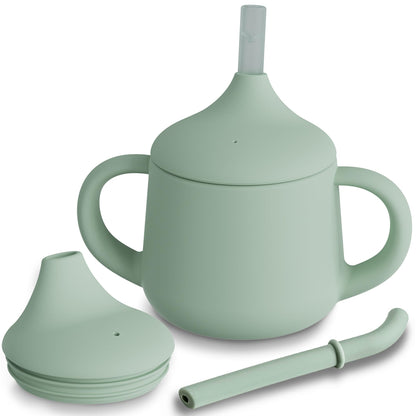 Moonkie 3-in-1 Food-Grade Silicone Training Cup (4 oz)