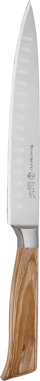Messermeister Oliva Elite Carving Set (8" Knife & 6" Fork)