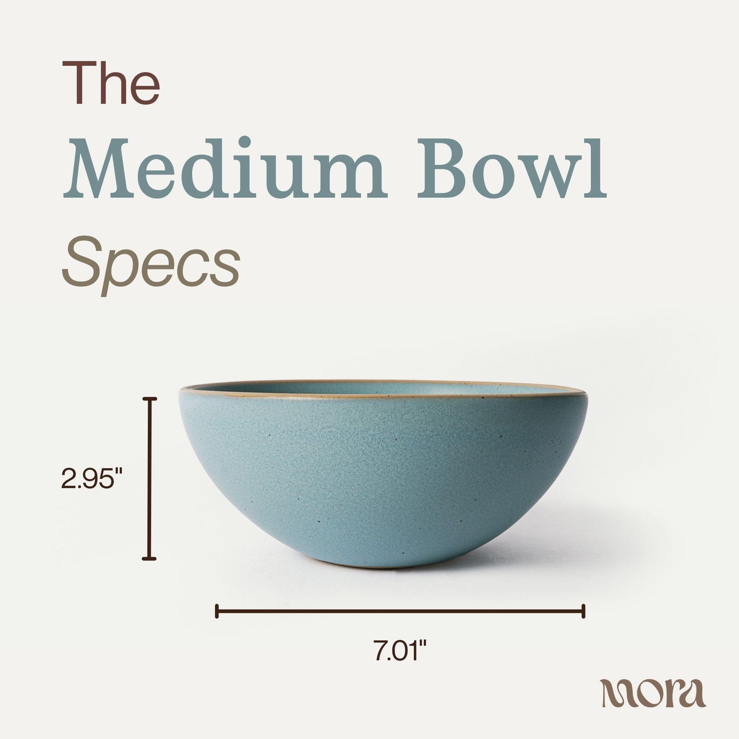 Lead-Free Ceramic Bowls, Lab-Tested – Mora (Set of 4, 28oz)