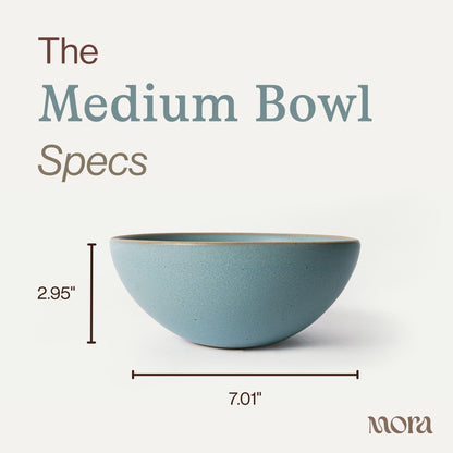 Lead-Free Ceramic Bowls, Lab-Tested – Mora (Set of 4, 28oz)