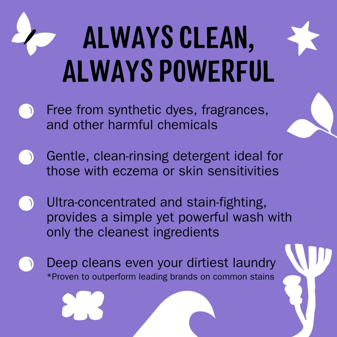 Molly’s Suds Original Laundry Detergent Powder, Chemical-Free Deep Clean for Sensitive Skin
