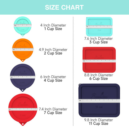 Silicone Replacement Storage Lids for Pyrex 3-Cup, 4-Pack – Sophico