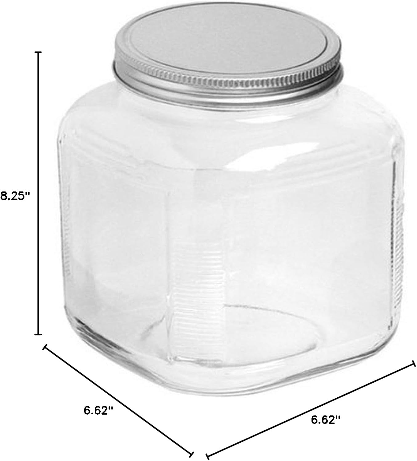 1-Gallon Glass Cracker Jars with Aluminum Lids, 4-Pack – Anchor Hocking