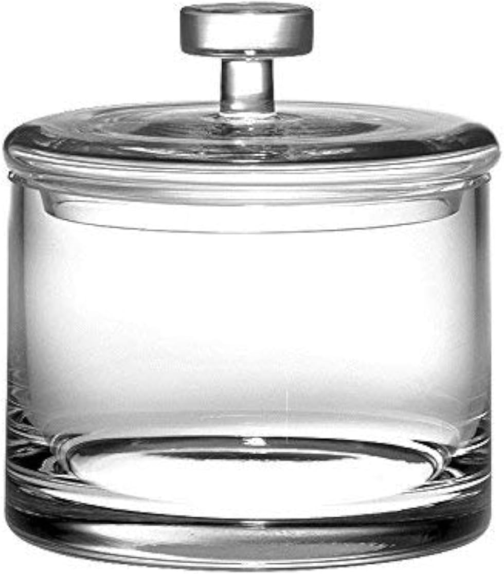 Barski glass biscuit jar on a white background