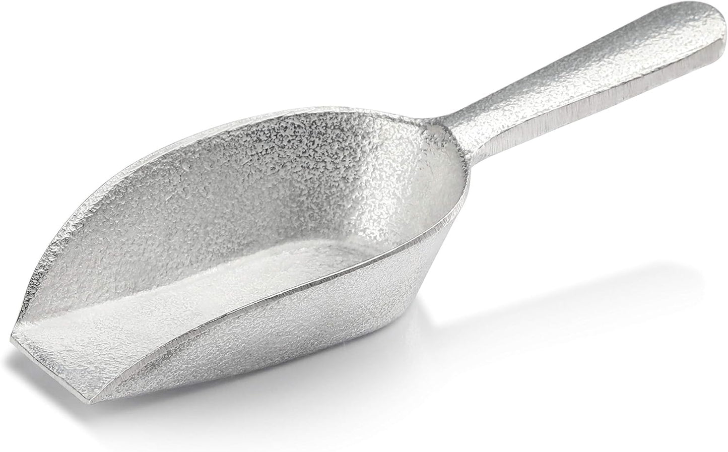 Metallic scoop on a white background