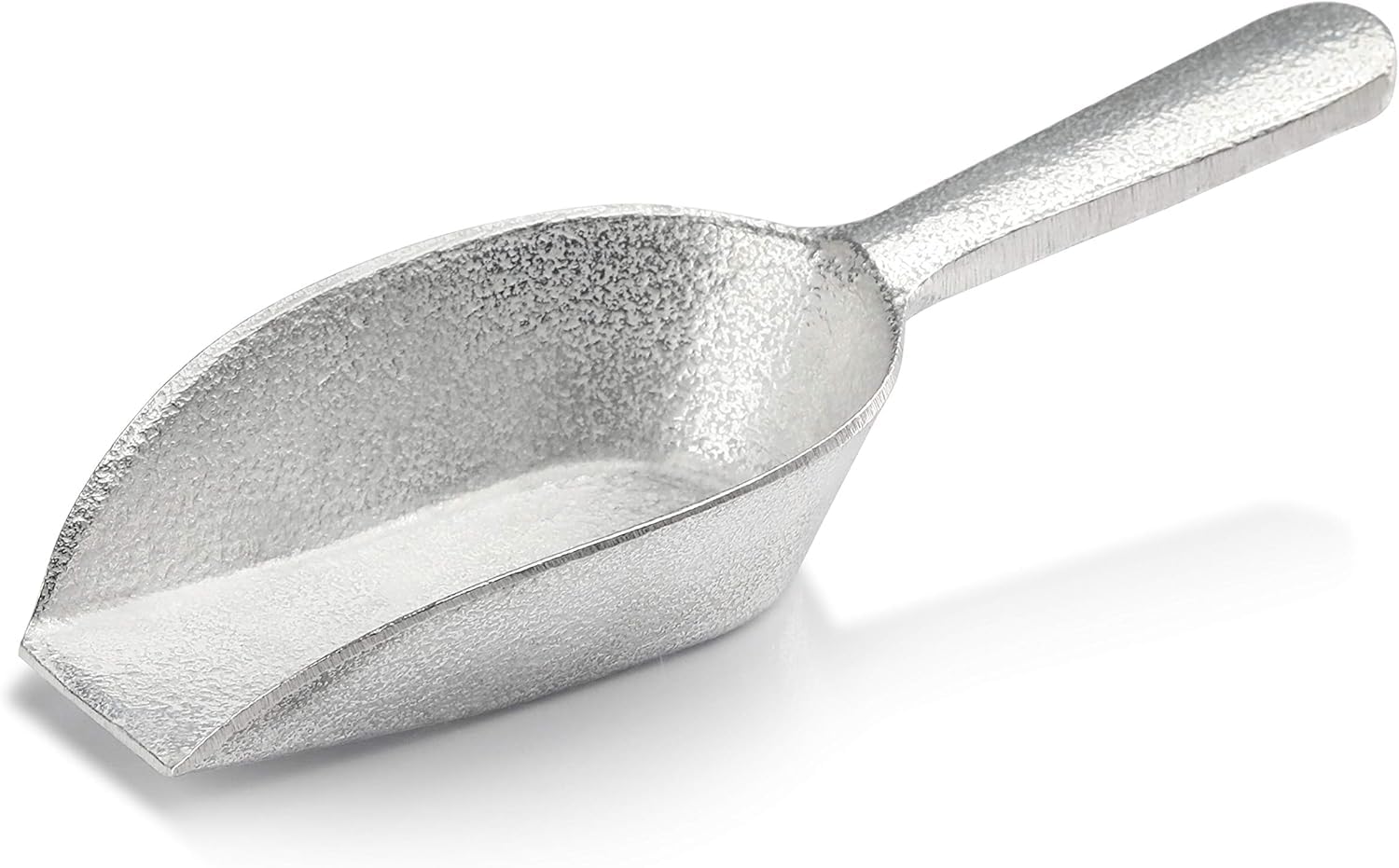 Metallic scoop on a white background