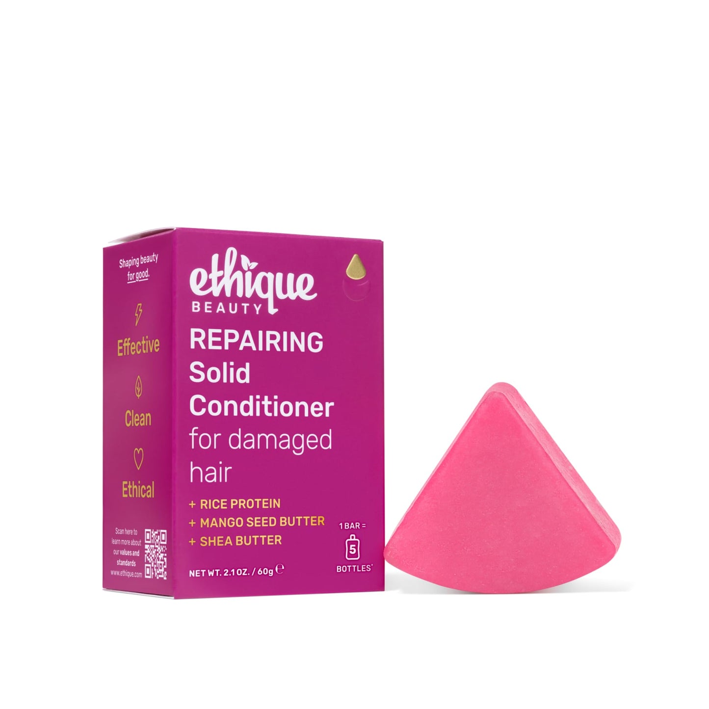Plastic-Free Everyday Conditioner Bar with Vitamin C, Vegan – Ethique