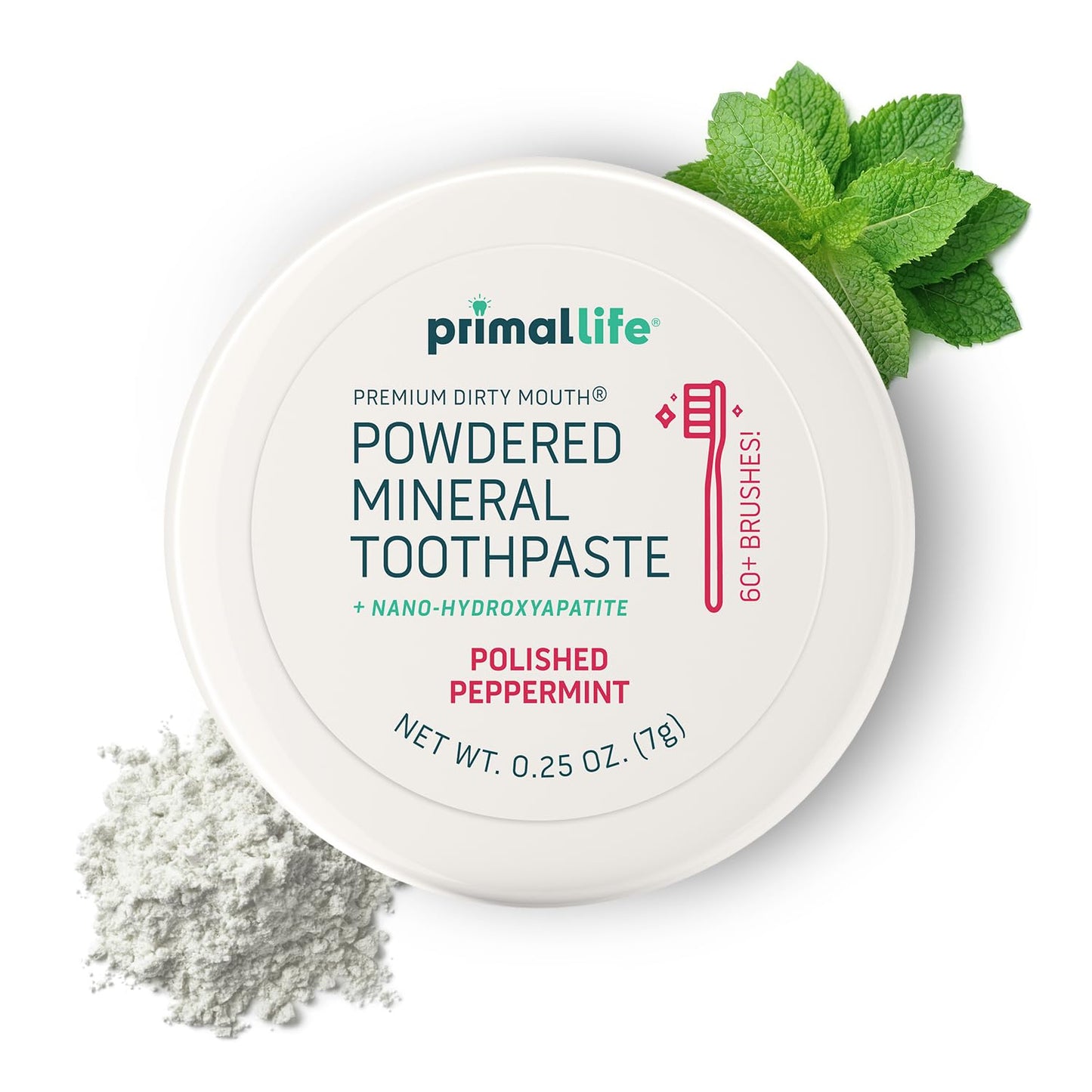 Fluoride-Free Remineralizing Tooth Powder, Bubblegum – Primal Life Organics