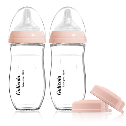 Non-Toxic Baby & Kids: Gulicola Natural Glass Bottle Microplastic-Free