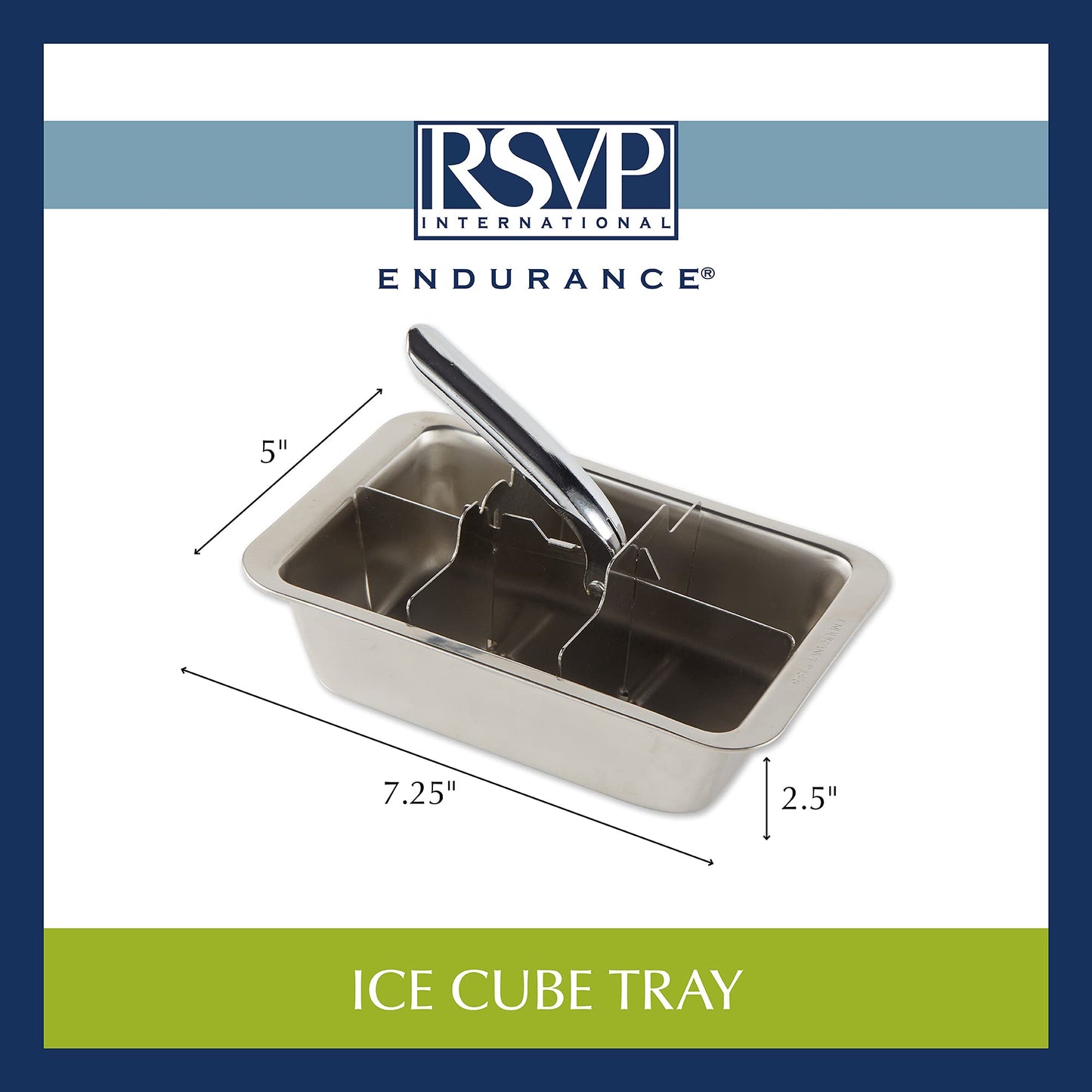 Microplastic-Free Stainless Steel Ice Cube Tray – RSVP Endurance