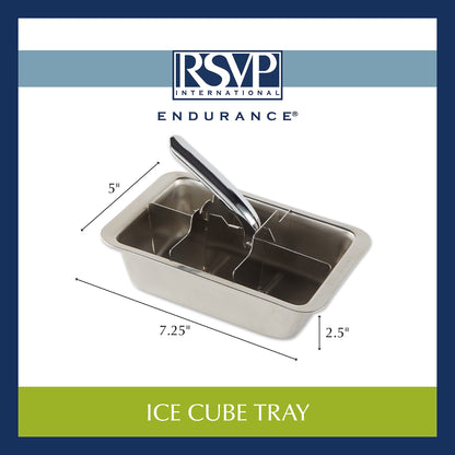 Microplastic-Free Stainless Steel Ice Cube Tray – RSVP Endurance