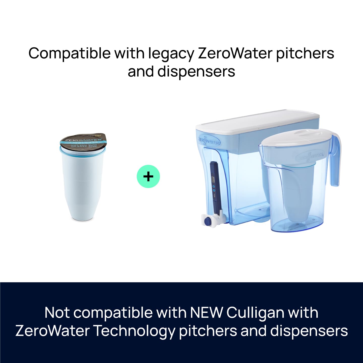 Lead & PFAS Water Filter Pitcher, 0 TDS – ZeroWater (5-Stage, 7-Cup)