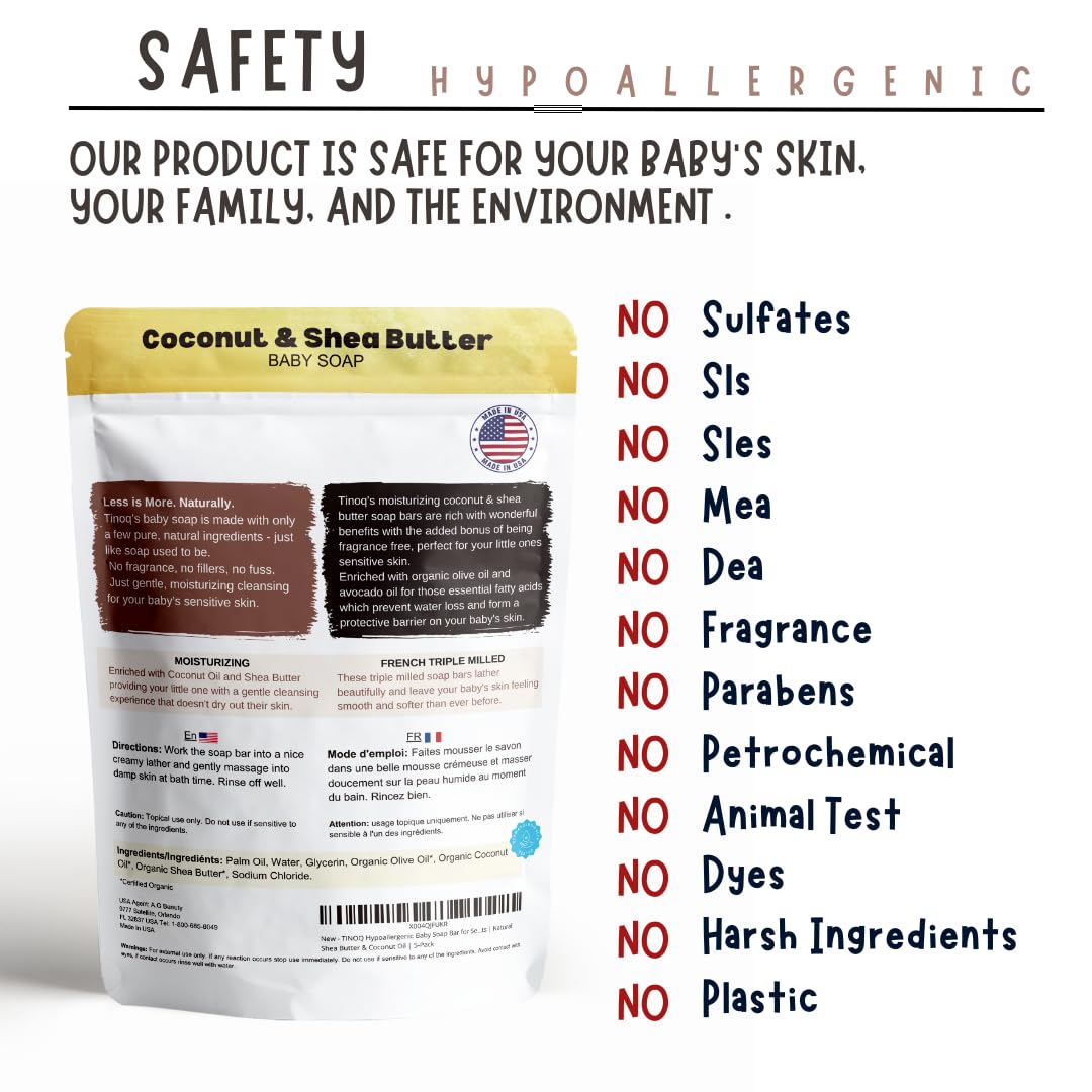 Tinoq Organic Baby Soap: Fragrance-Free & SLS-Free Purity