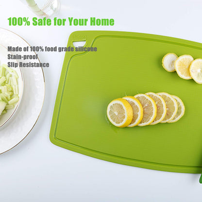 Non-Toxic Food-Grade Silicone Cutting Board Set, 3-Piece – Liflicon