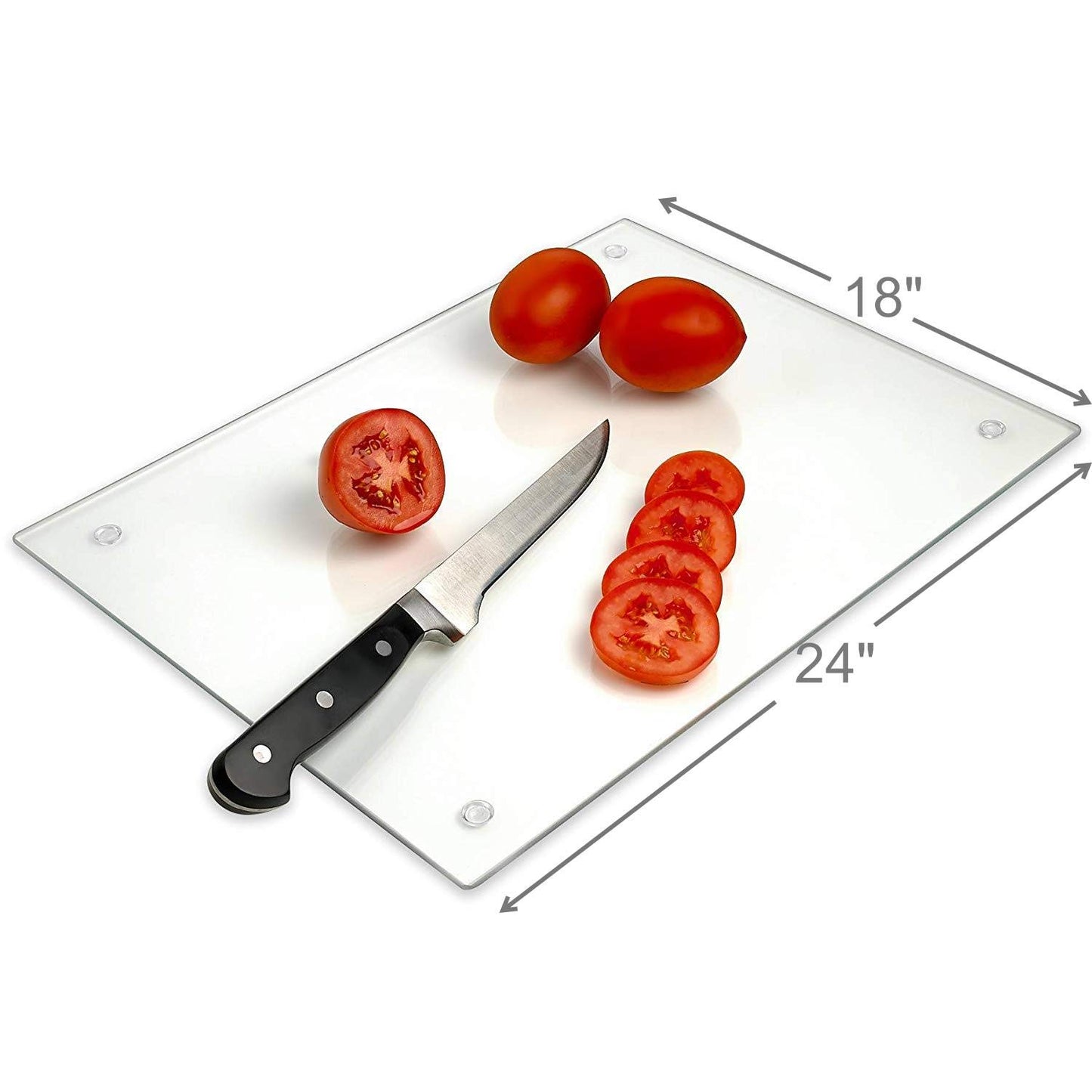 Non-Toxic Tempered Glass Serving Board & Trivet