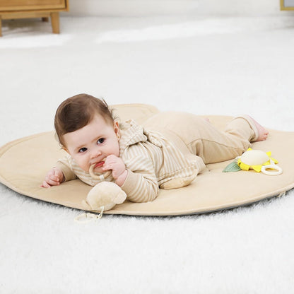 Non-Toxic Baby & Kids: Wooden Activity Gym with Cotton Play Mat