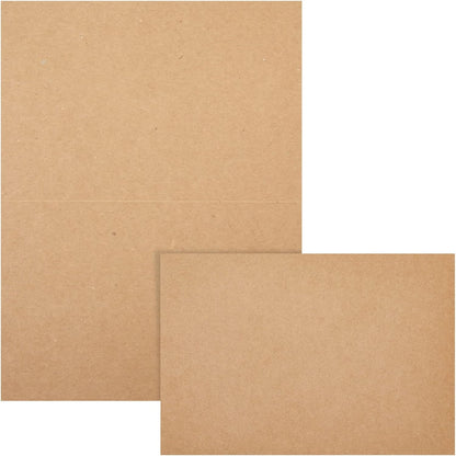 The True Shift Stationery: Blank Kraft Cards for Effortless Customization and Zero Plastic Waste