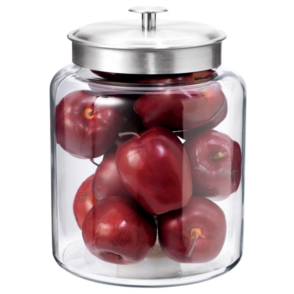 Glass Storage Jars with Fresh-Sealed Lids, 96 oz, 2-Pack – Anchor Hocking