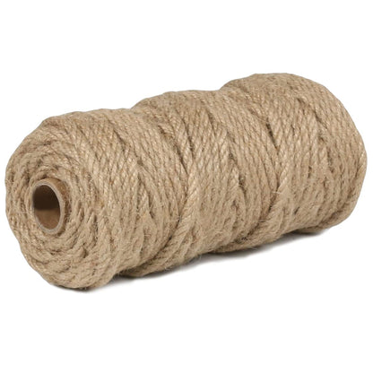 100% Natural Jute Twine: 1100 Feet of Biodegradable Cord for Zero-Waste Crafting and Gardening