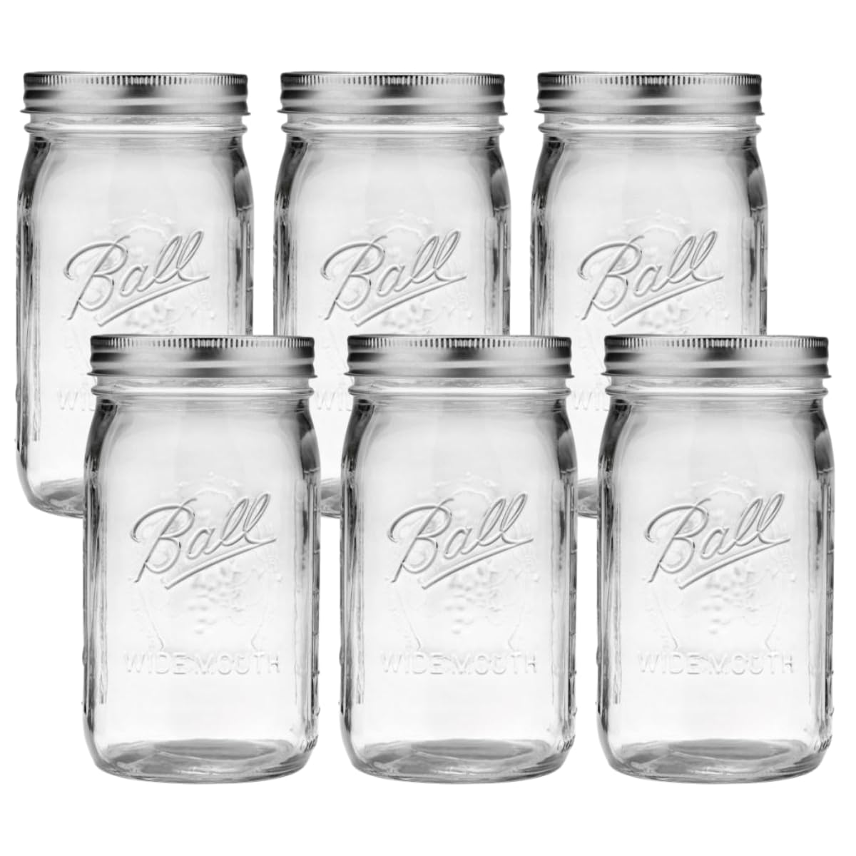 Quilted Glass Jelly Jars, 8 oz, BPA-Free, 12-Count - Ball