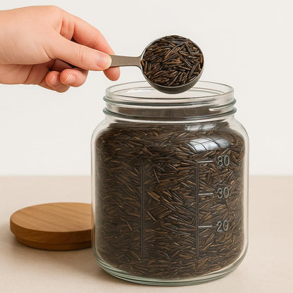 Plastic-Free 1-Gallon Glass Mason Jar with Acacia Wood Lid – Kitchentoolz