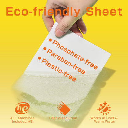 Soulink Laundry Sheets: Plant-Based Unscented 240 Loads