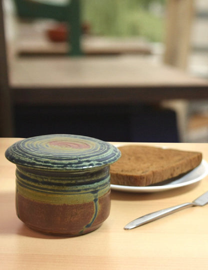Plastic-Free Stoneware French Butter Keeper, Sea Oats – Modern Artisans
