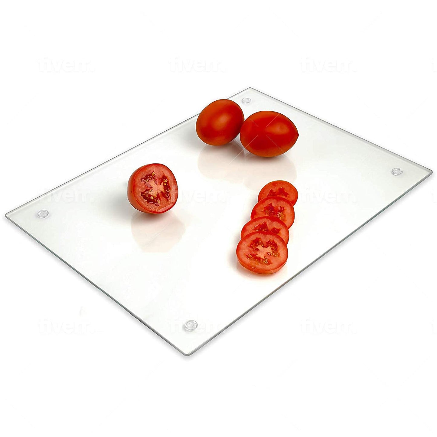 Non-Toxic Tempered Glass Serving Board & Trivet