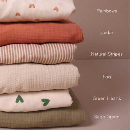 Huxie Organic Muslin Crib Sheet: 100% Cotton Purity
