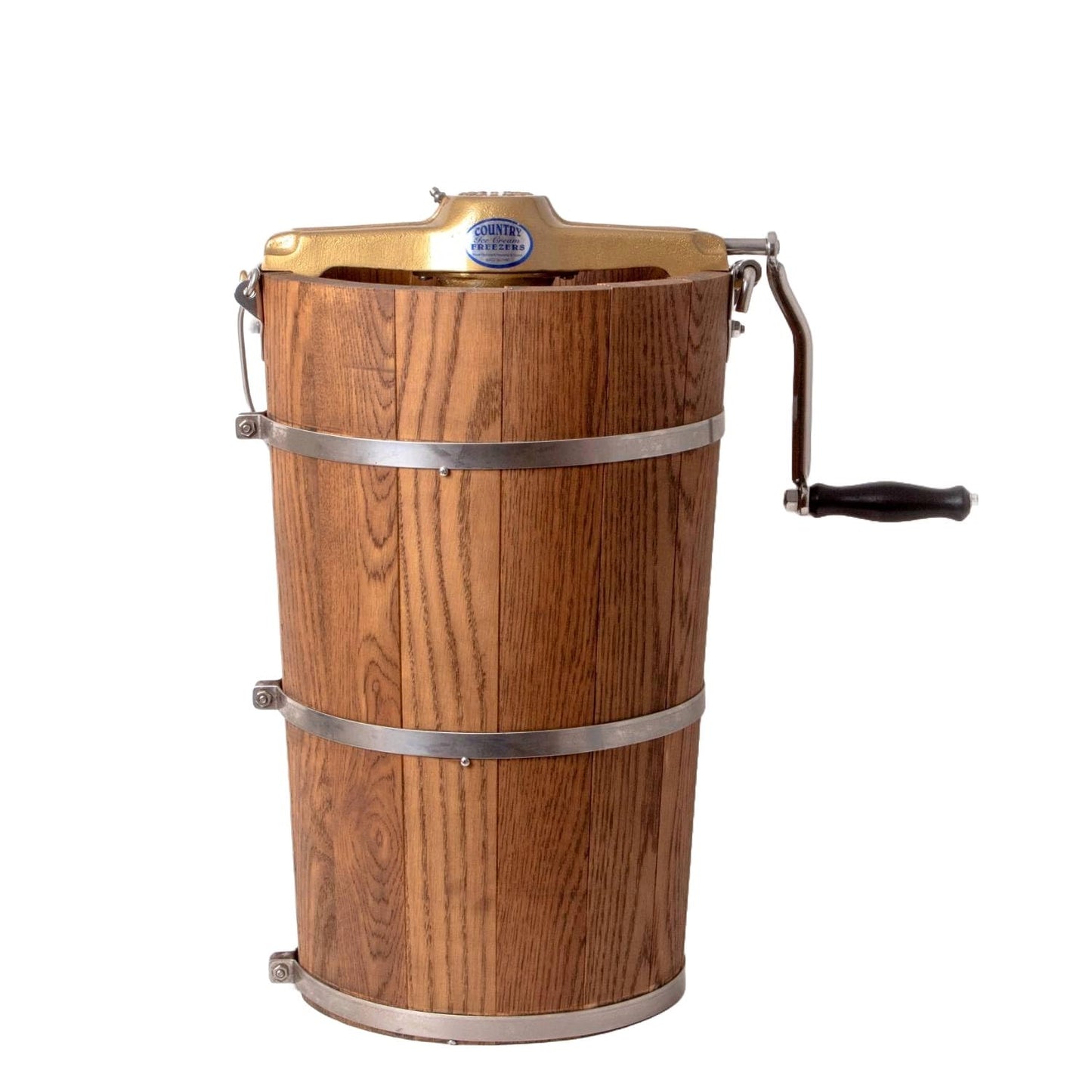 Lehman's Manual Hand-Crank Ice Cream Maker (4 Quart) on a white background