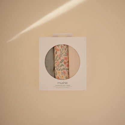 Mushie Organic Cotton Changing Pad Liners: Calming Muslin Comfort