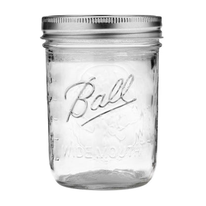 Quilted Glass Jelly Jars, 8 oz, BPA-Free, 12-Count - Ball