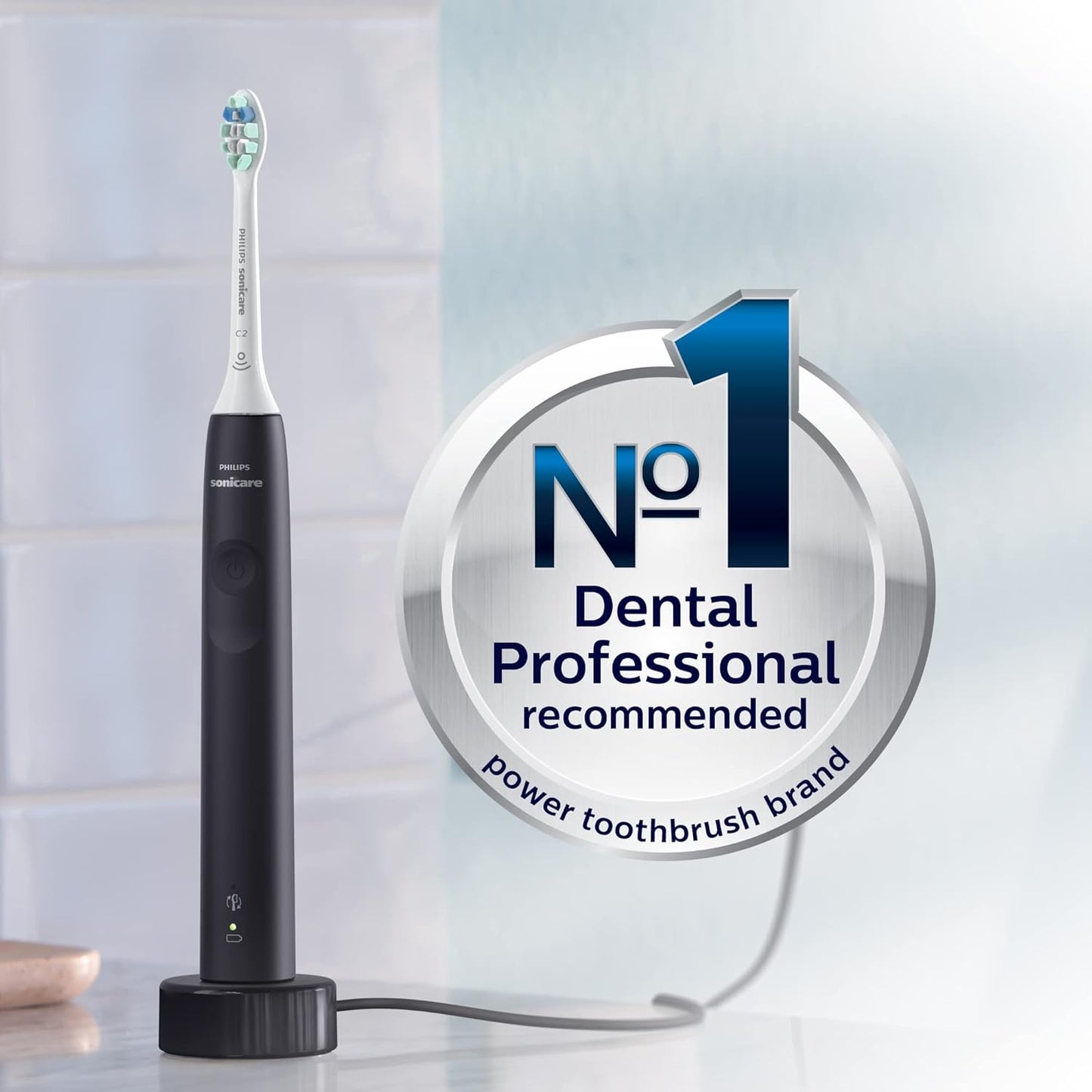 Rechargeable Sonic Toothbrush, Bamboo-Head Compatible – Philips Sonicare 4100