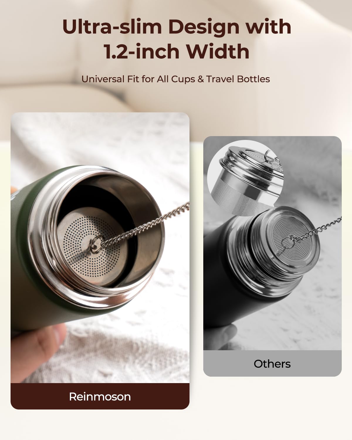 Microplastic-Free 304 Stainless Steel Tea & Spice Infuser – Reinmoson