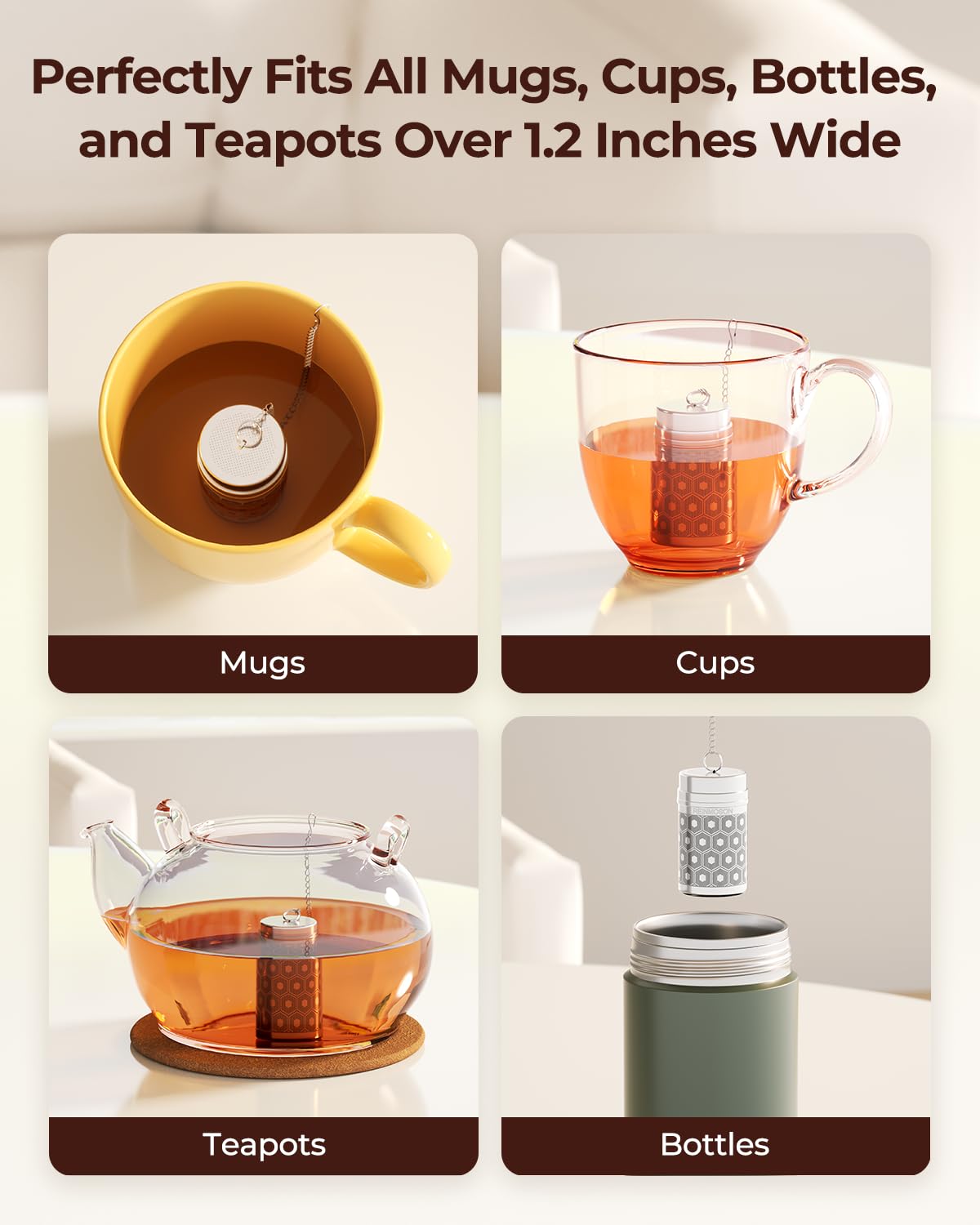 Microplastic-Free 304 Stainless Steel Tea & Spice Infuser – Reinmoson